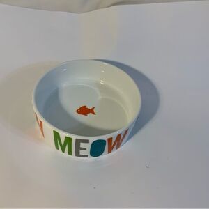 Fringe Studio Ceramic Cat Bowl Dish 5" Water Food A2